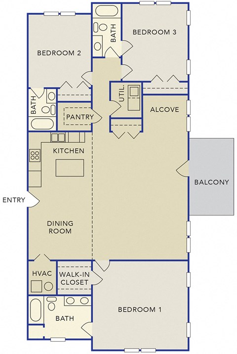 Luxury Three-Bedroom Apartments in E. Stroudsburg, PA